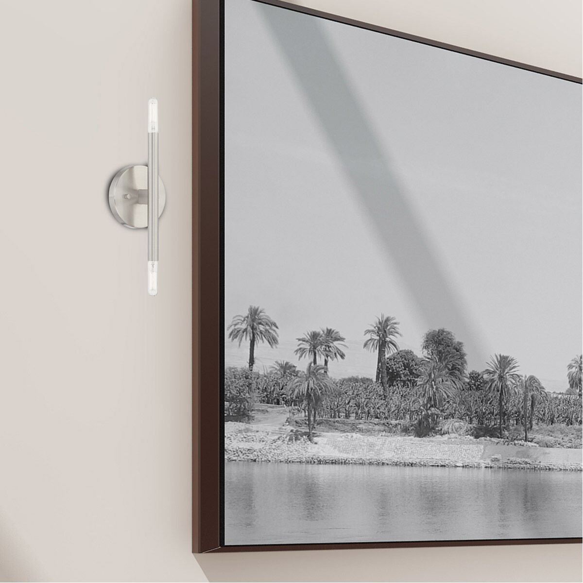 Copenhagen 2 Light 5 inch Brushed Nickel ADA ADA Wall Sconce Wall Light