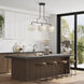 Manorwood 3 Light 12 inch English Bronze Extra Large Linear Chandelier Ceiling Light, Extra Large