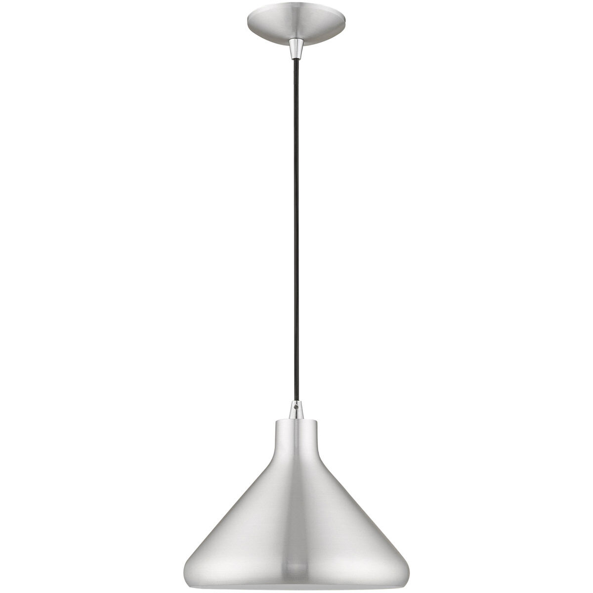 Allison 1 Light 10.5 inch Brushed Aluminum Mini Pendant Ceiling Light