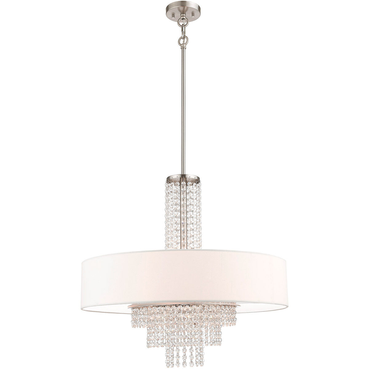Carlisle 5 Light 25 inch Brushed Nickel Pendant Ceiling Light