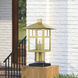 Crestlake 1 Light 13.5 inch Satin Gold Outdoor Post Top Lantern