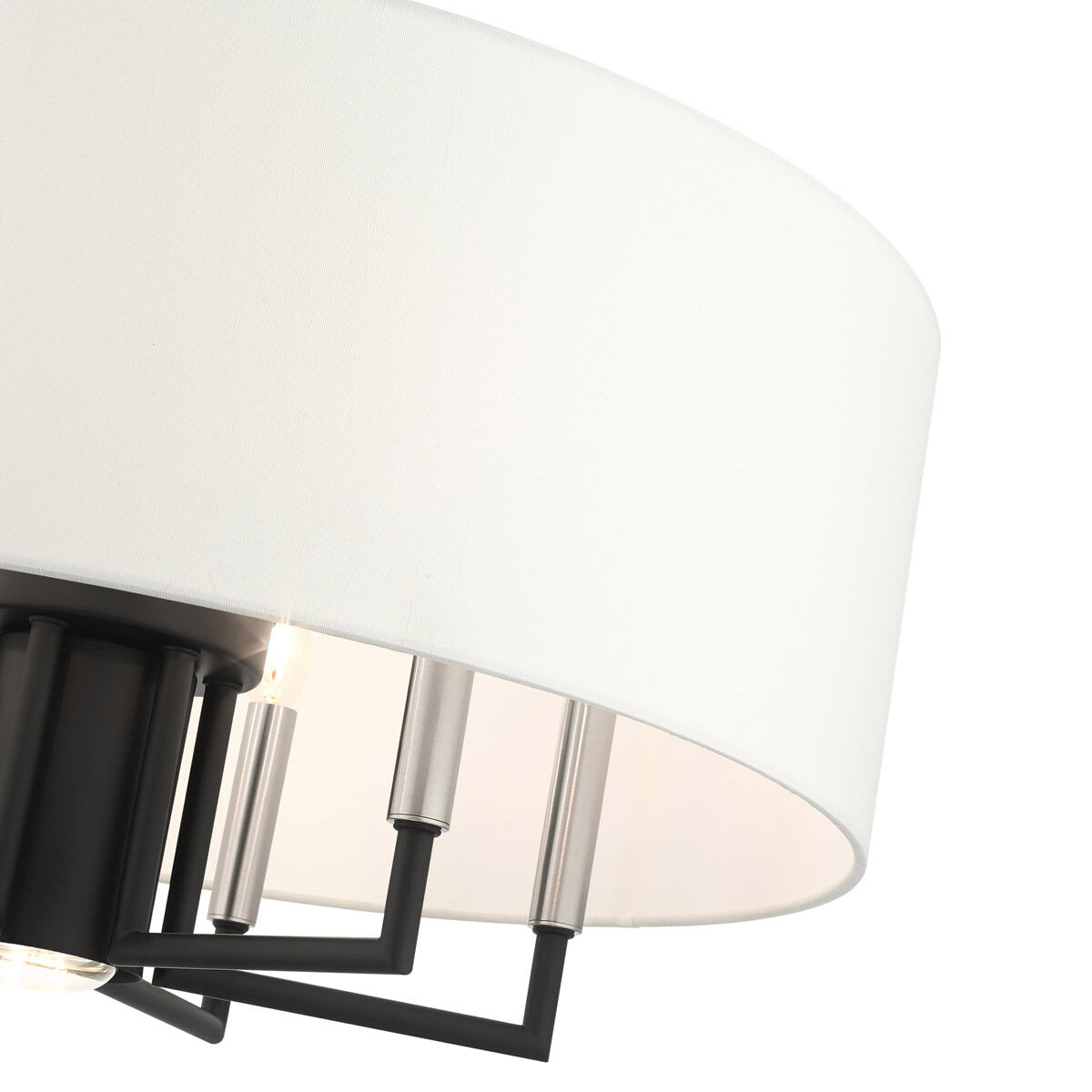 Meridian 7 Light 24 inch Black Pendant Chandelier Ceiling Light 