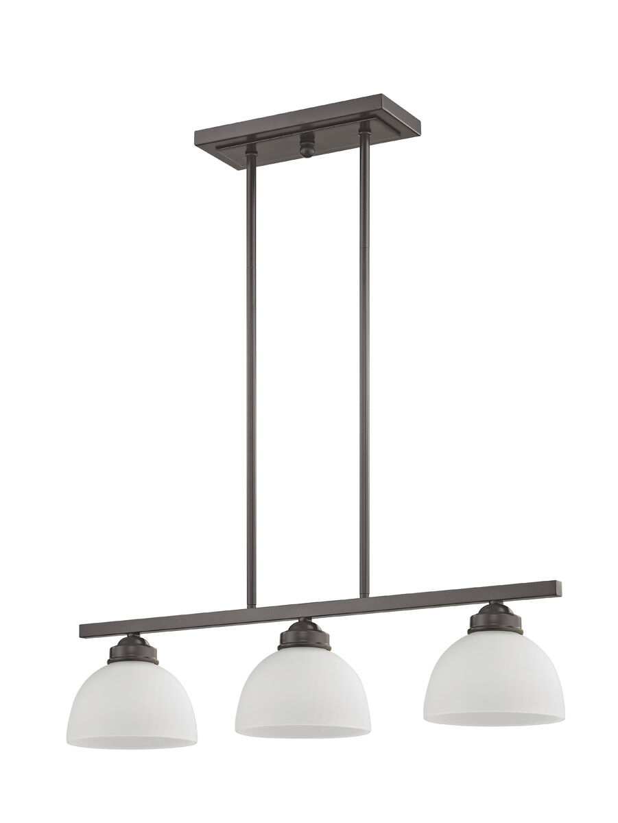 Somerset 3 Light 28 inch English Bronze Linear Chandelier Ceiling Light