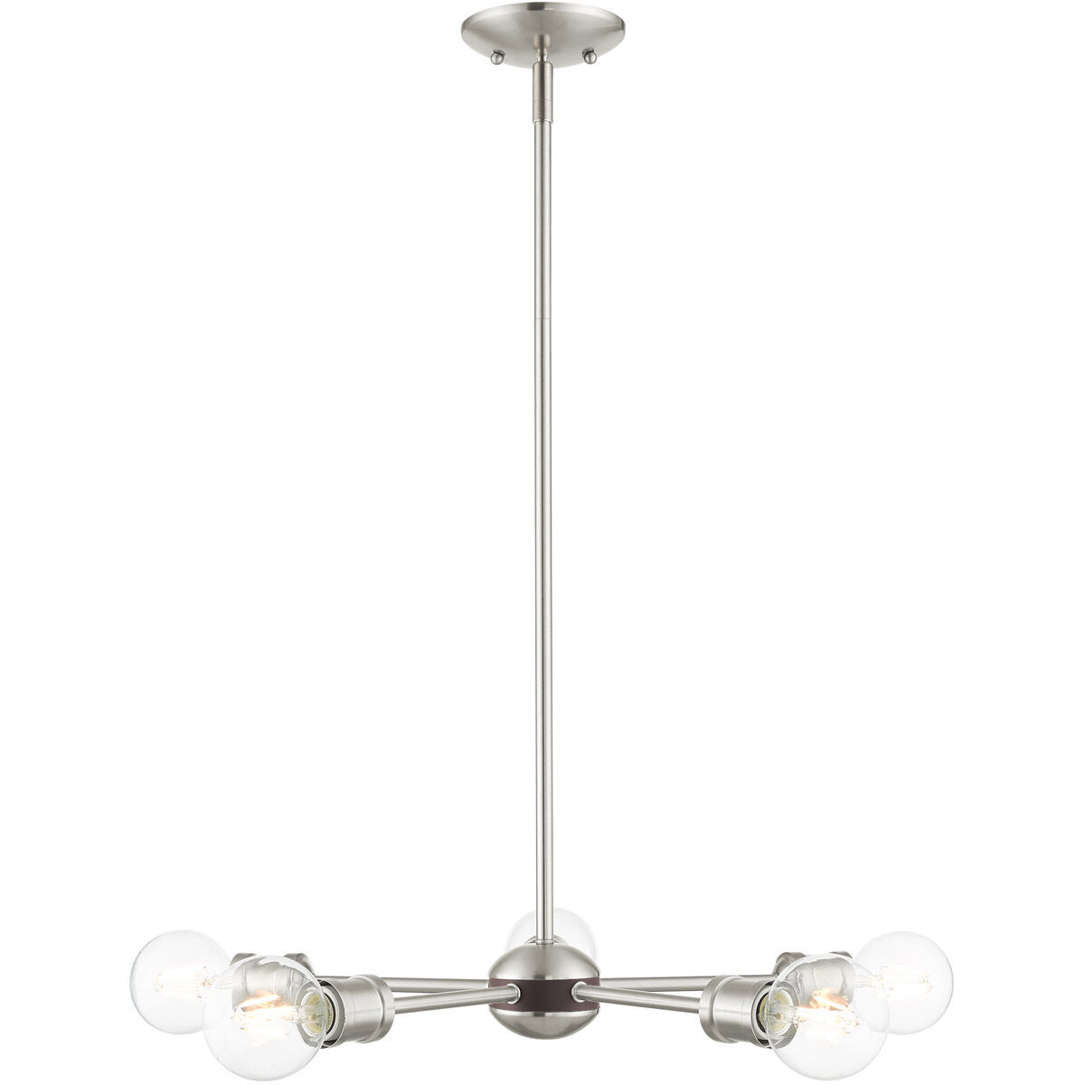 Coronado 5 Light 26 inch Brushed Nickel Chandelier Ceiling Light