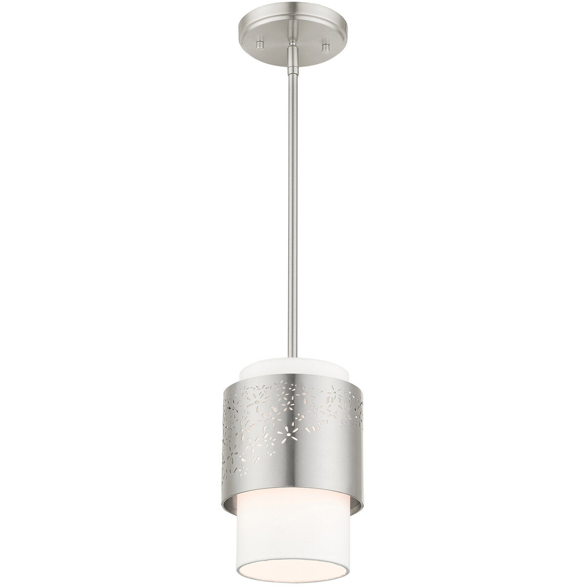 Noria 1 Light 7 inch Brushed Nickel Pendant Ceiling Light
