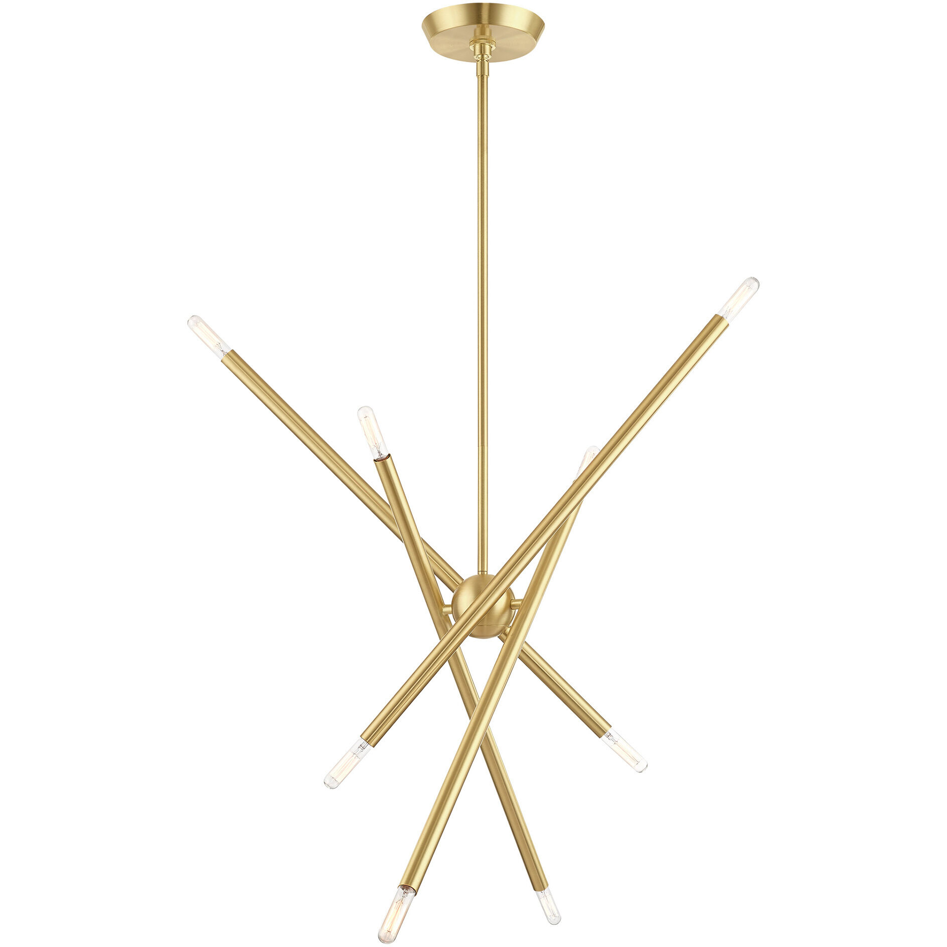 Soho 8 Light 12 inch Satin Brass Chandelier Ceiling Light