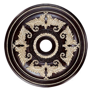 Ceiling Medallion Hand Rubbed Bronze with Antique Silver Accents Accessory