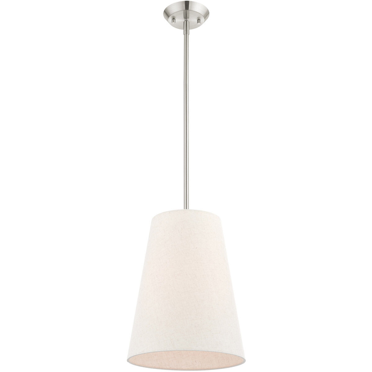 Prato 1 Light 11 inch Brushed Nickel Pendant Ceiling Light