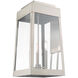 Oslo 3 Light 20 inch Brushed Nickel Outdoor Wall Lantern