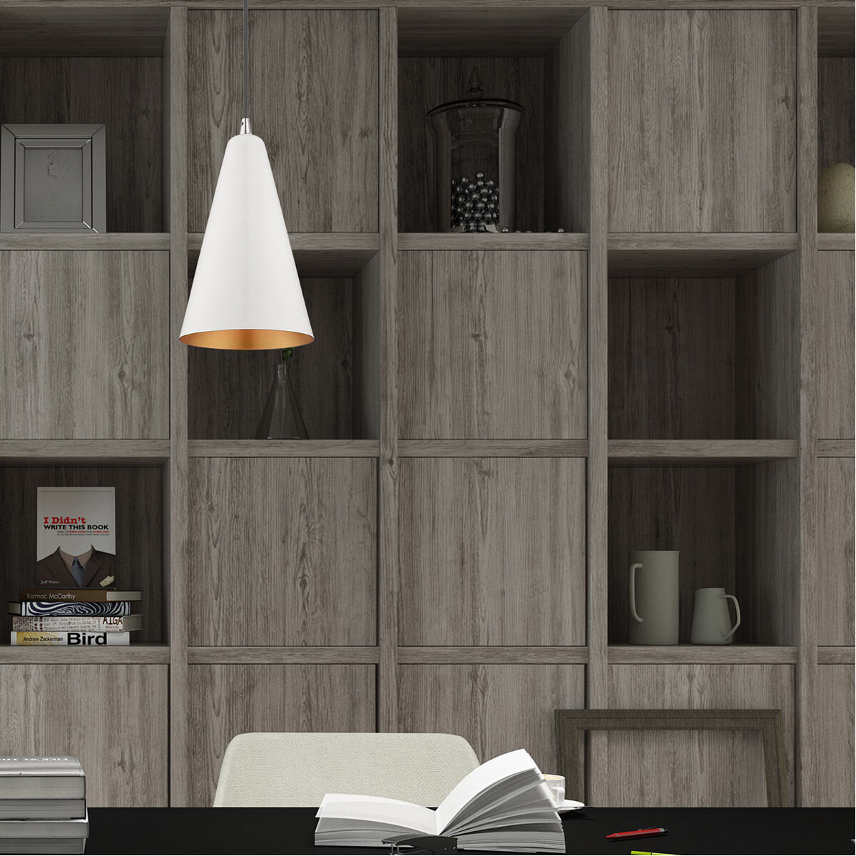 Allison 1 Light 7 inch Shiny White Mini Pendant Ceiling Light