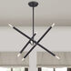 Soho 6 Light 20 inch Black Chandelier Ceiling Light