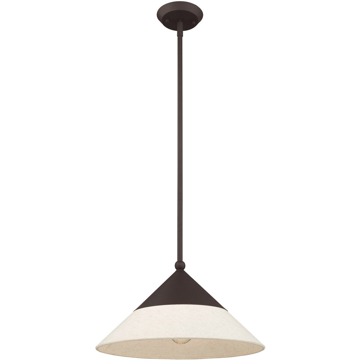 Stockholm 1 Light 15 inch Bronze Mini Pendant Ceiling Light