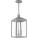 Nyack 3 Light 8.25 inch Nordic Gray Outdoor Pendant Lantern