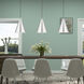 Dulce 1 Light 10 inch Brushed Aluminum with Polished Chrome Accents Pendant Ceiling Light
