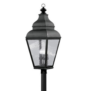Exeter 4 Light 38 inch Black Outdoor Post Top Lantern