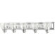 Birmingham 5 Light 36 inch Polished Chrome Vanity Sconce Wall Light
