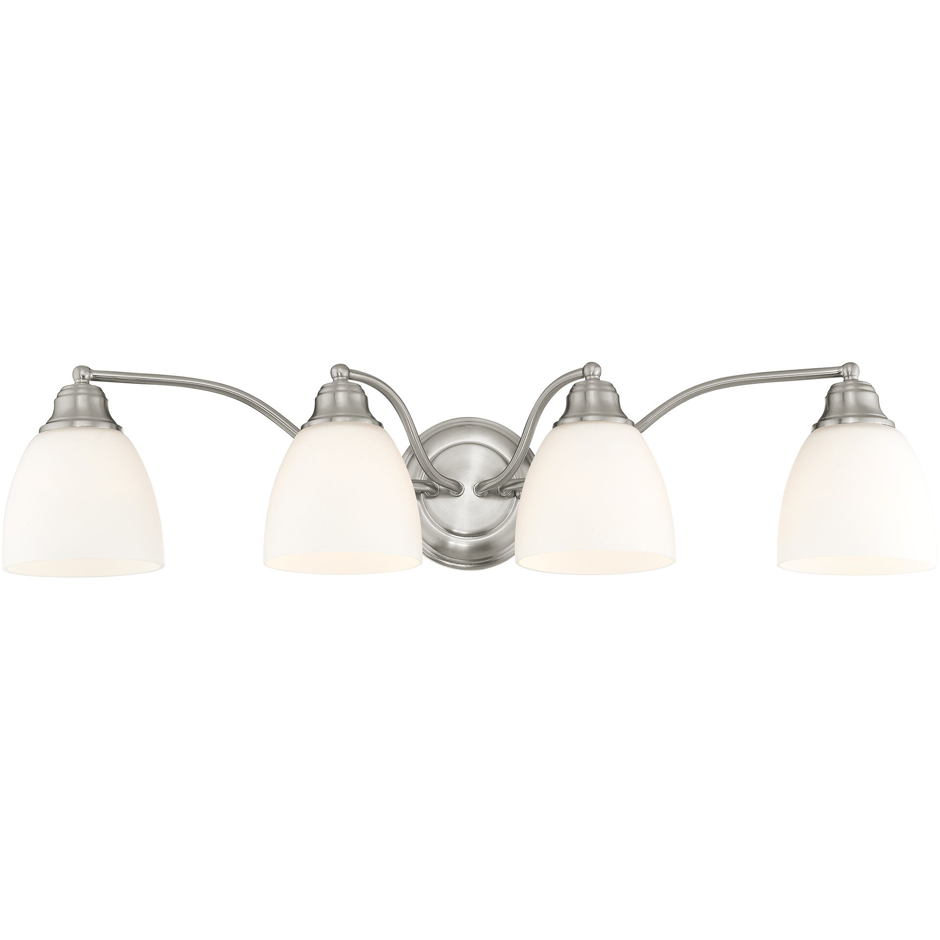 Somerville 4 Light 30 inch Brushed Nickel Bath Vanity Wall Light