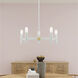 Copenhagen 5 Light 25 inch White Chandelier Ceiling Light