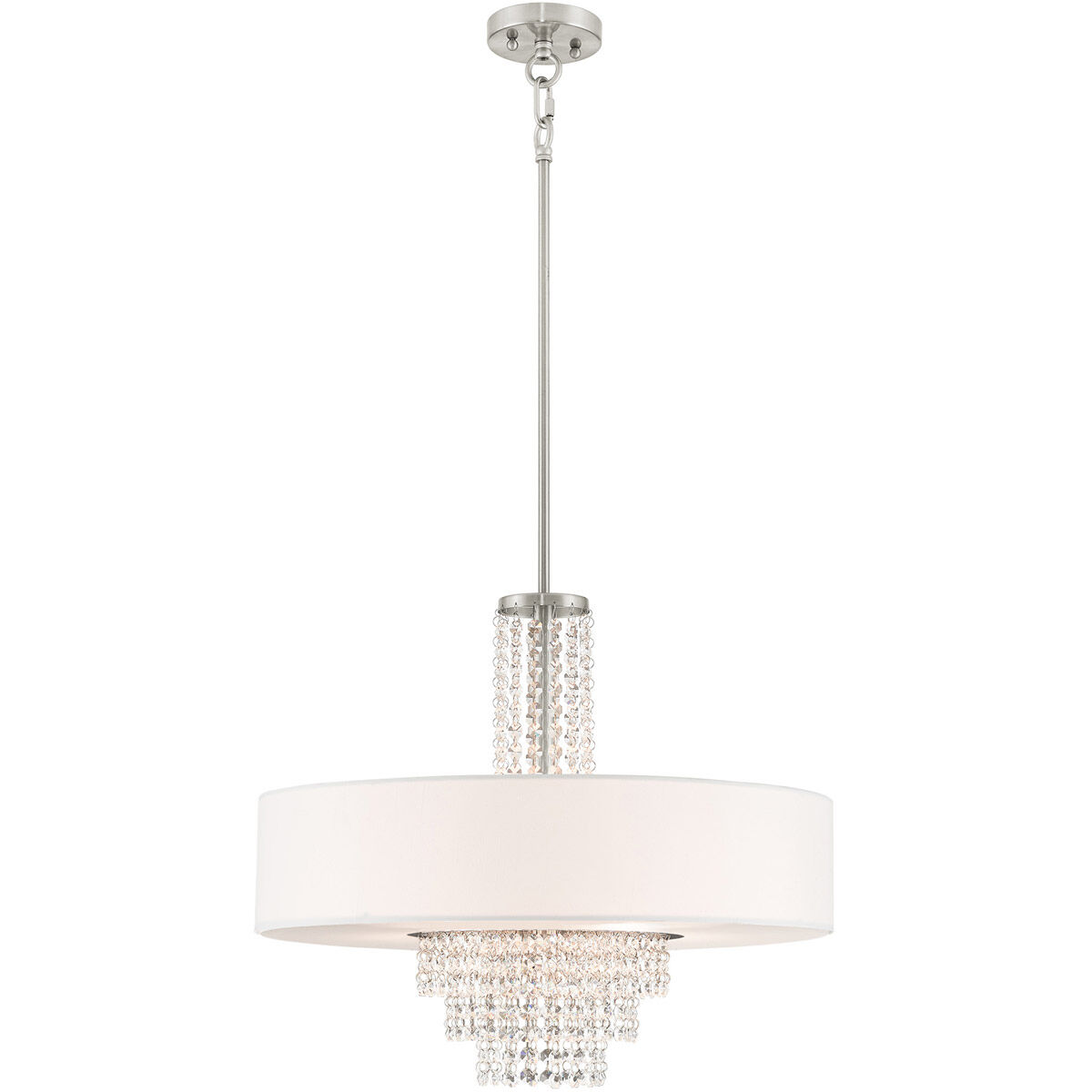 Carlisle 5 Light 22 inch Brushed Nickel Chandelier Ceiling Light