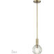 Whitfield 1 Light 6.5 inch Natural Brass Pendant Ceiling Light