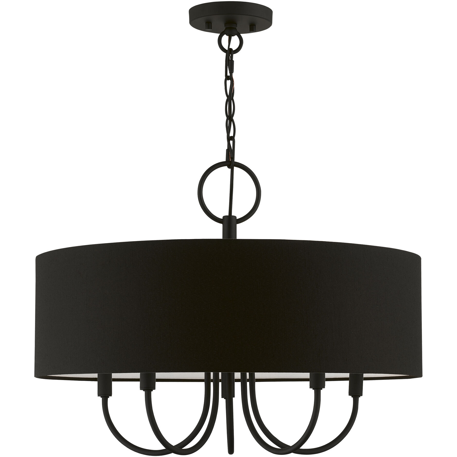 Birchwood 5 Light 23 inch Black Pendant Chandelier Ceiling Light