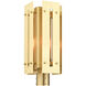 Utrecht 1 Light 20 inch Satin Brass Outdoor Post Top Lantern