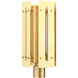 Utrecht 1 Light 20 inch Satin Brass Outdoor Post Top Lantern