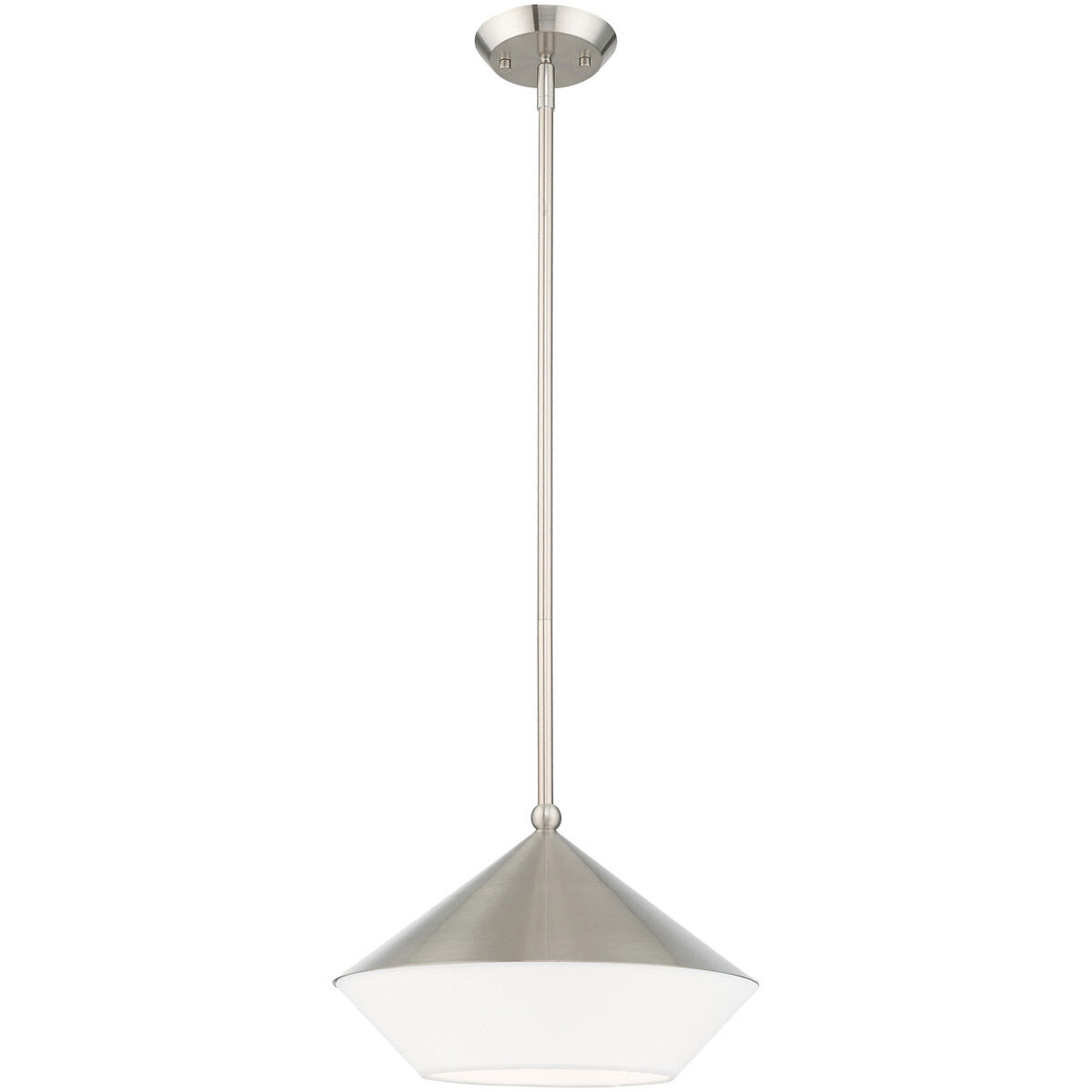 Stockholm 1 Light 13 inch Brushed Nickel Mini Pendant Ceiling Light