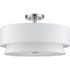 Fontana 4 Light 18 inch Brushed Nickel Semi-Flush Ceiling Light