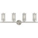 Industro 4 Light 36 inch Brushed Nickel Vanity Sconce Wall Light
