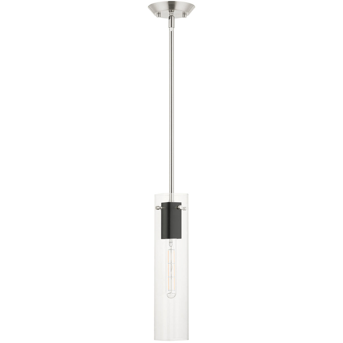 Beckett 1 Light 5 inch Brushed Nickel Pendant Ceiling Light