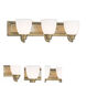 Springfield 3 Light 24 inch Antique Brass Vanity Sconce Wall Light