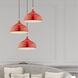 Allison 1 Light 16 inch Shiny Red Mini Pendant Ceiling Light