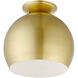 Piedmont 1 Light 10 inch Soft Gold Semi-Flush Mount Ceiling Light