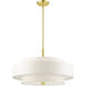 Meridian 5 Light 24 inch Satin Brass Chandelier Ceiling Light
