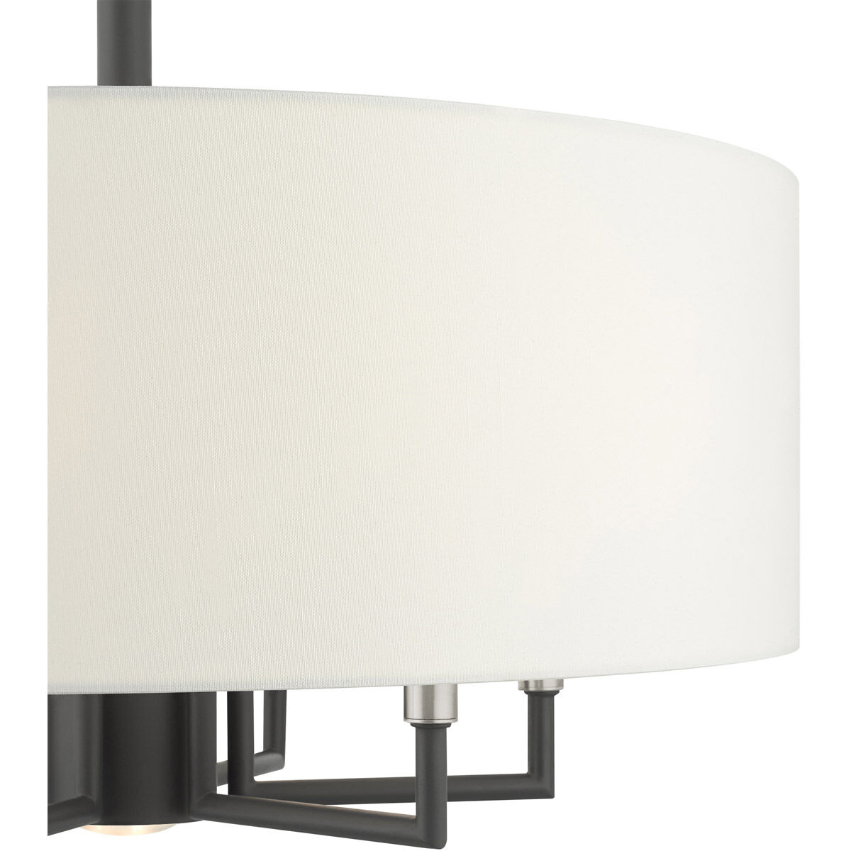 Meridian 7 Light 24 inch Scandinavian Gray Pendant Chandelier Ceiling Light