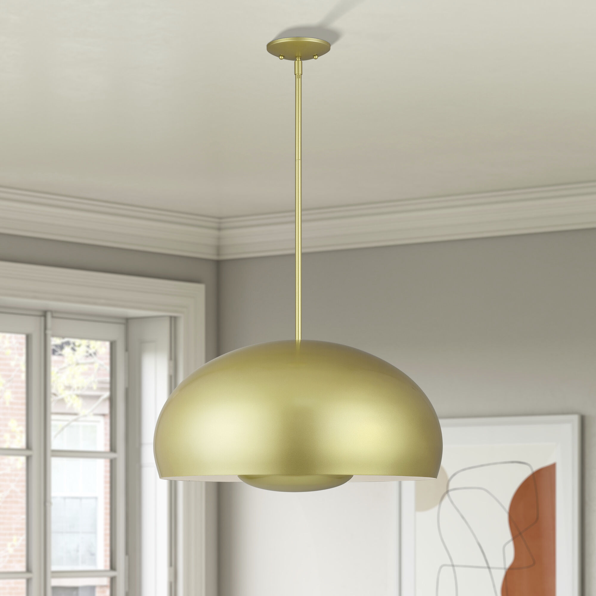 Domma 4 Light 22.5 inch Soft Gold Pendant Ceiling Light