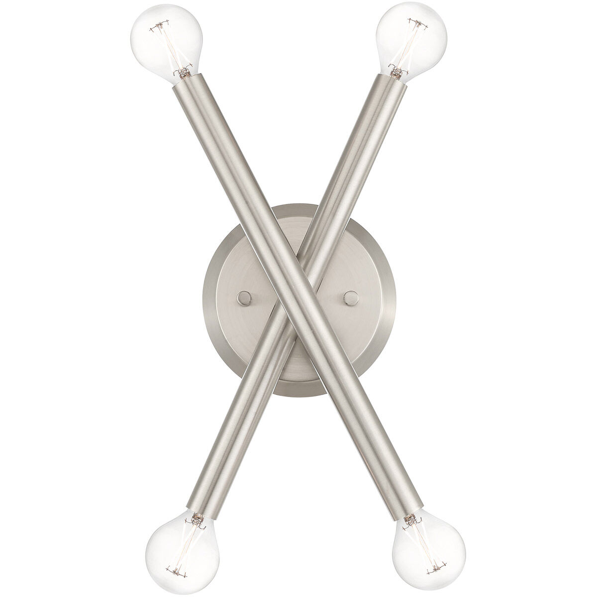 Soho 4 Light 6 inch Brushed Nickel Sconce Wall Light