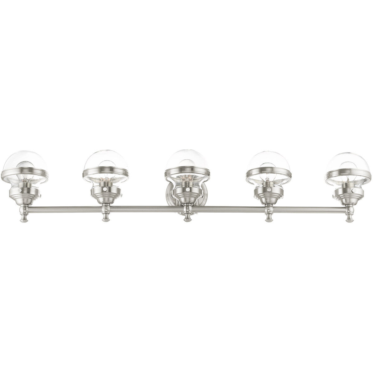 Oldwick 5 Light 42 inch Brushed Nickel Vanity Sconce Wall Light