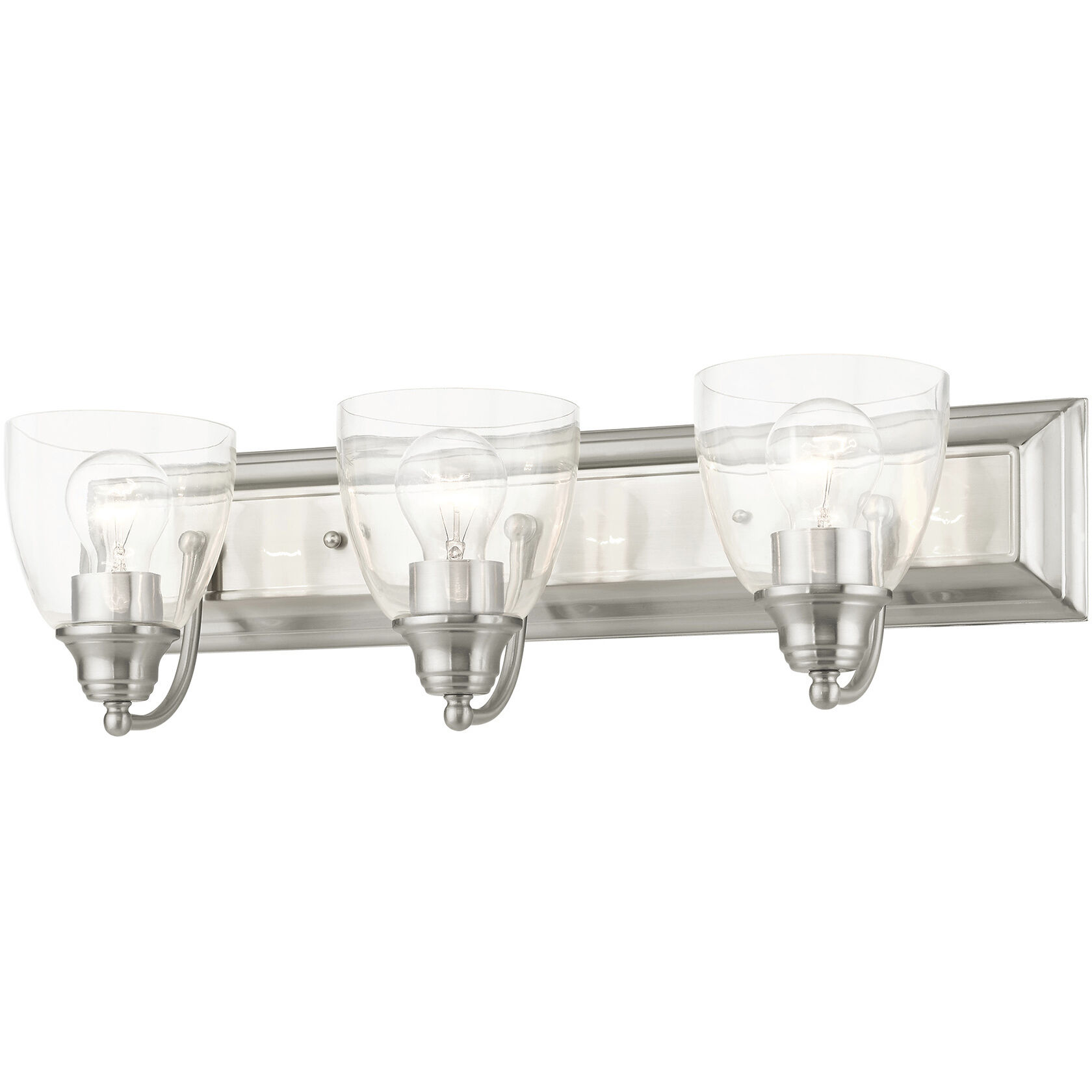 Birmingham 3 Light 24 inch Brushed Nickel Vanity Sconce Wall Light