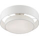 Meridian 3 Light 18 inch Brushed Nickel Semi-Flush Ceiling Light