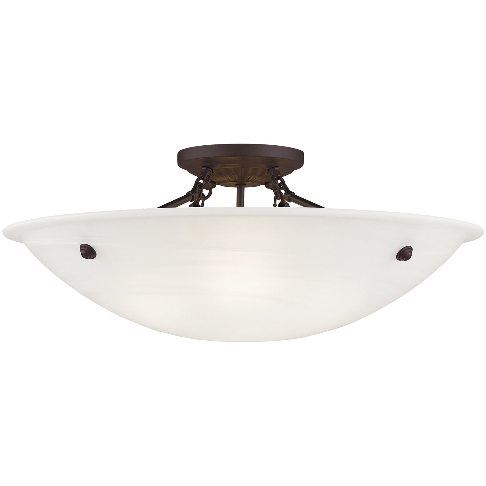 Oasis 4 Light 24 inch Bronze Semi-Flush Mount Ceiling Light
