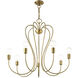 Lucerne 7 Light 30 inch Antique Brass Chandelier Ceiling Light