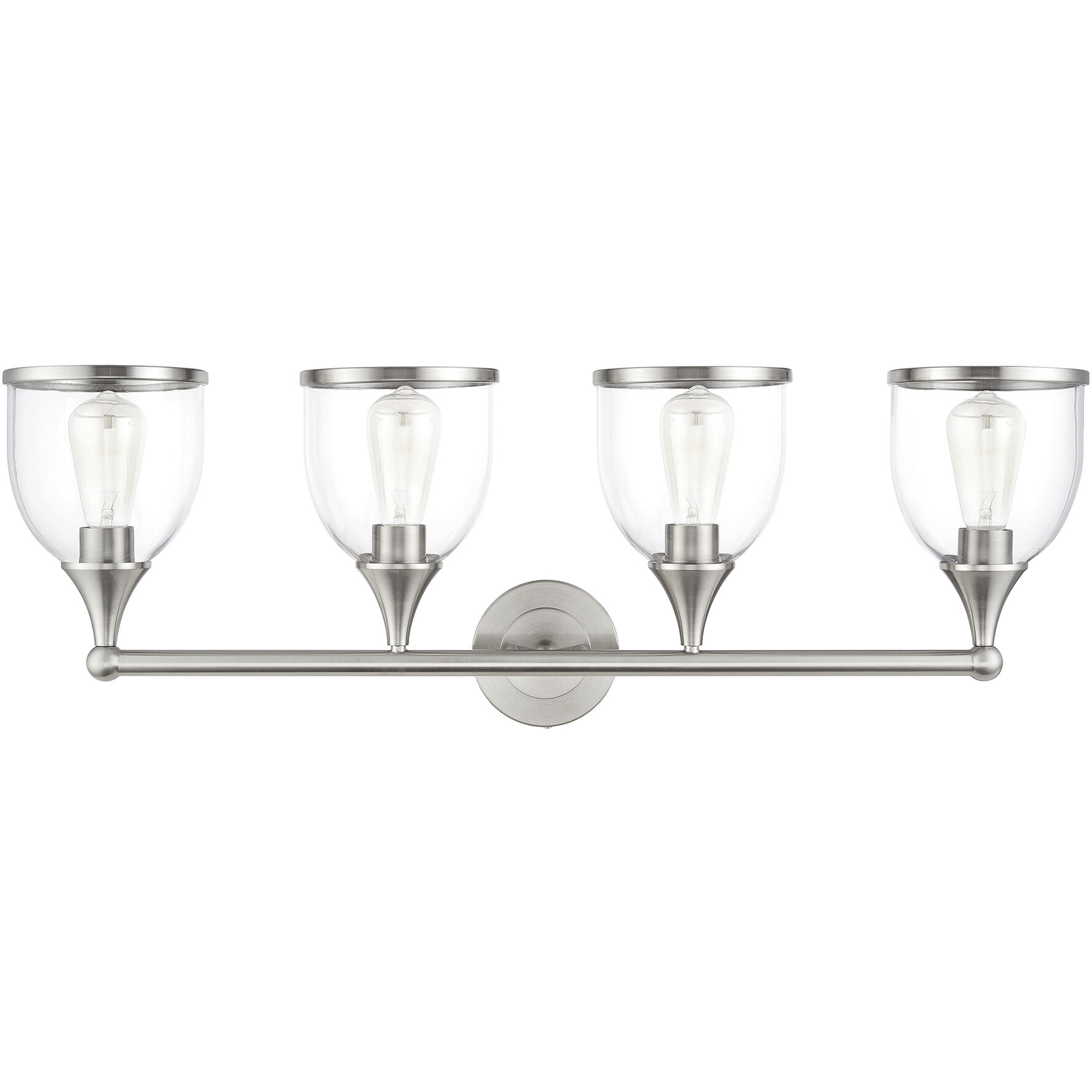 Ashridge 4 Light 35.75 inch Brushed Nickel Vanity Wall Sconce Wall Light