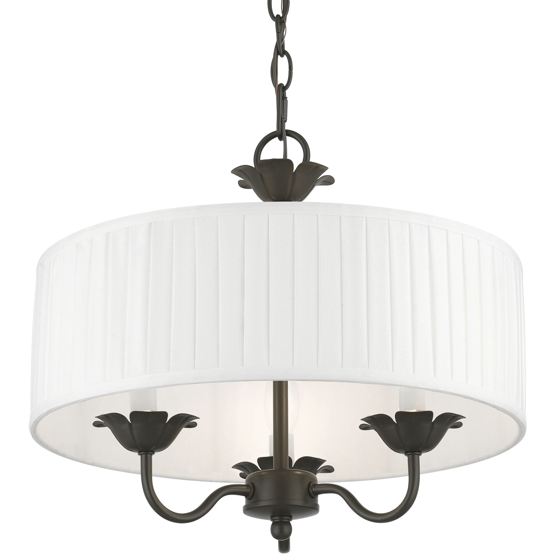 Edinburgh 3 Light 16 inch English Bronze Pendant Chandelier Ceiling Light