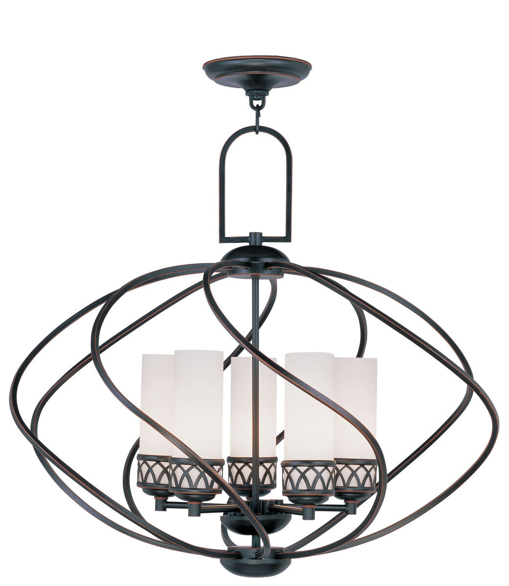 Livex 4725-67 Westfield 5 Light 26 inch Olde Bronze Chandelier