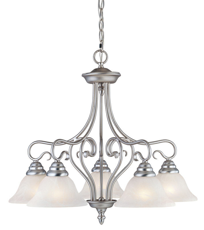 Coronado 5 Light 26 inch Brushed Nickel Chandelier Ceiling Light