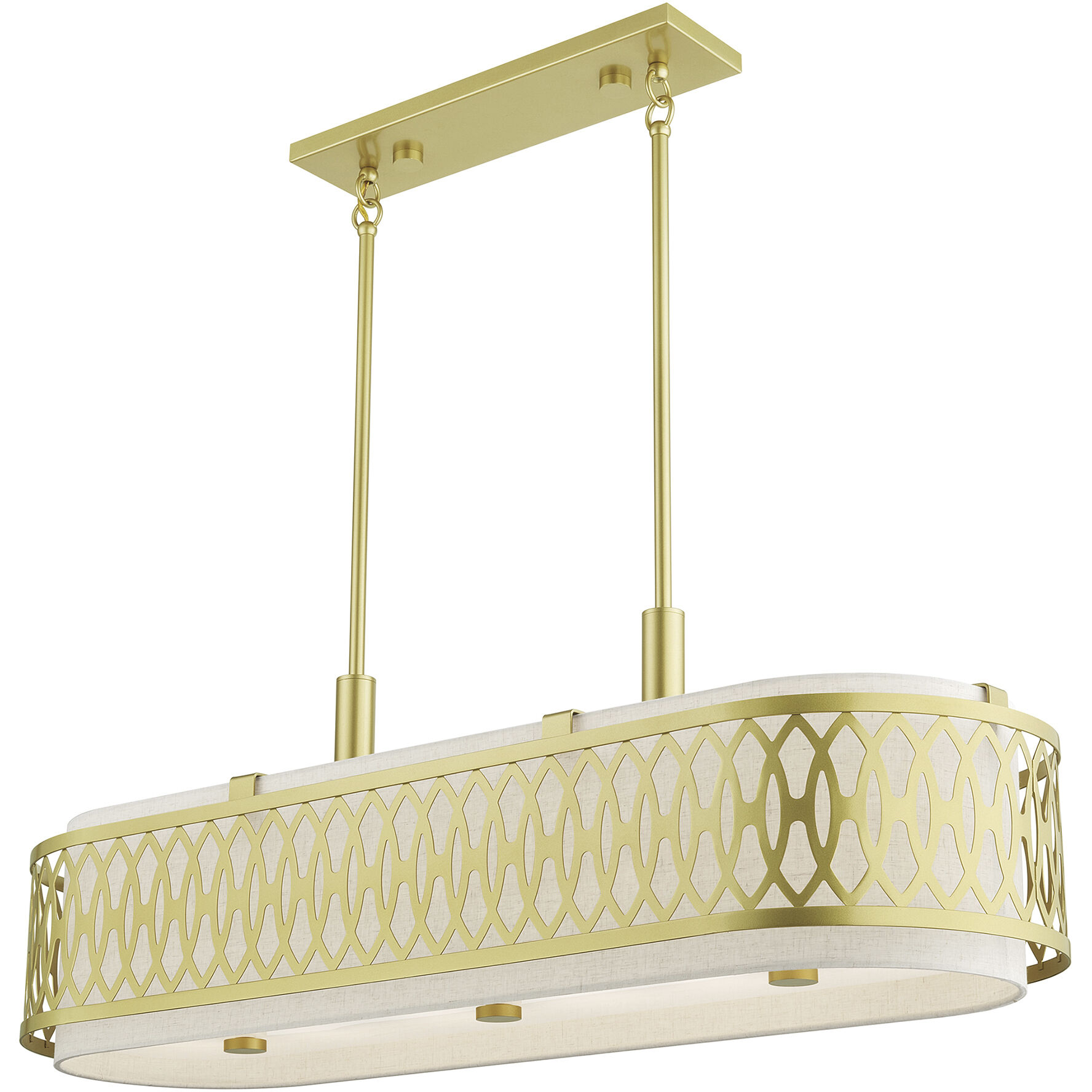 Vistaview 6 Light 42 inch Soft Gold Linear Chandelier Ceiling Light