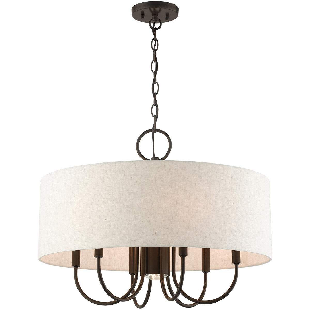 Blossom 7 Light 24 inch English Bronze Pendant Chandelier Ceiling Light