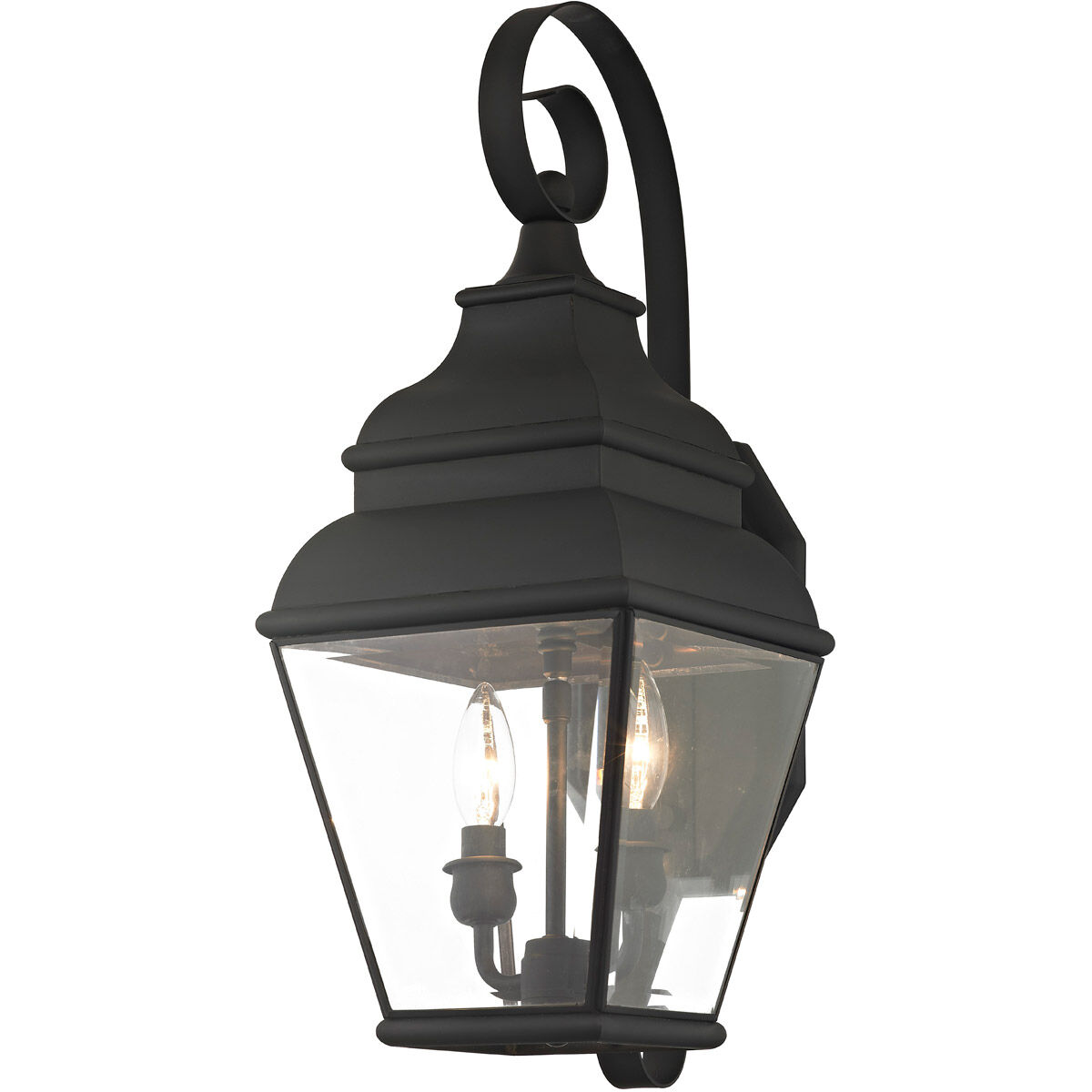 Exeter 2 Light 22 inch Black Outdoor Wall Lantern 
